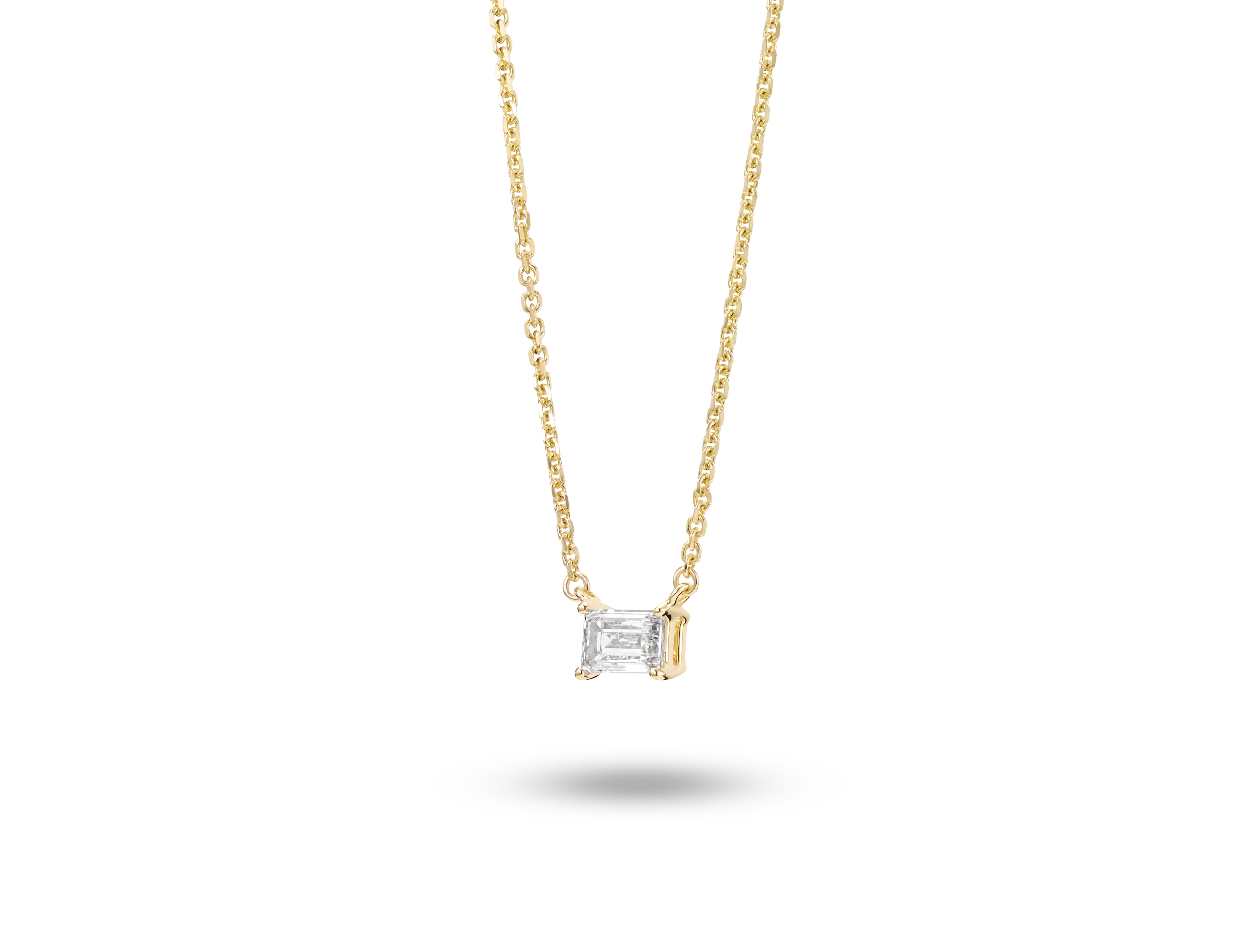Lab-Grown Diamond ¼ct. Mini Baguette Pendant | White
