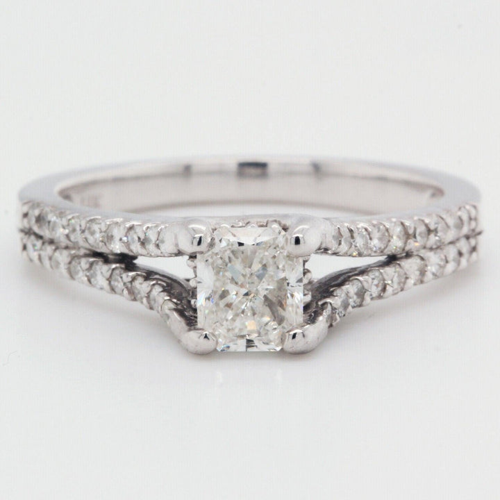 Radiant Cut 0.71 Carat Diamond Engagement Ring 14K Gold Size 6.5