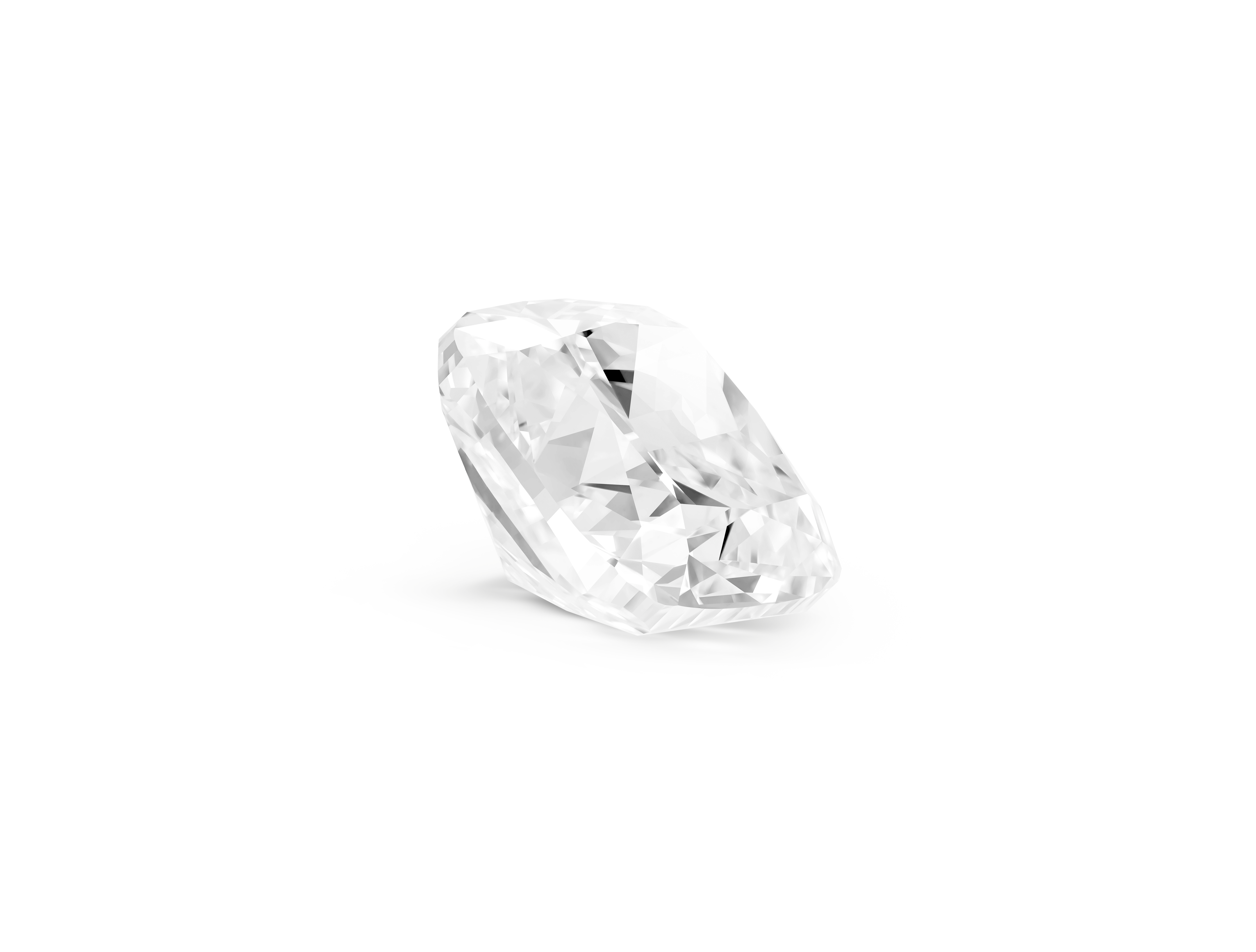 Finest Lab-Grown Loose 2½ct. Cushion Cut Diamond | White