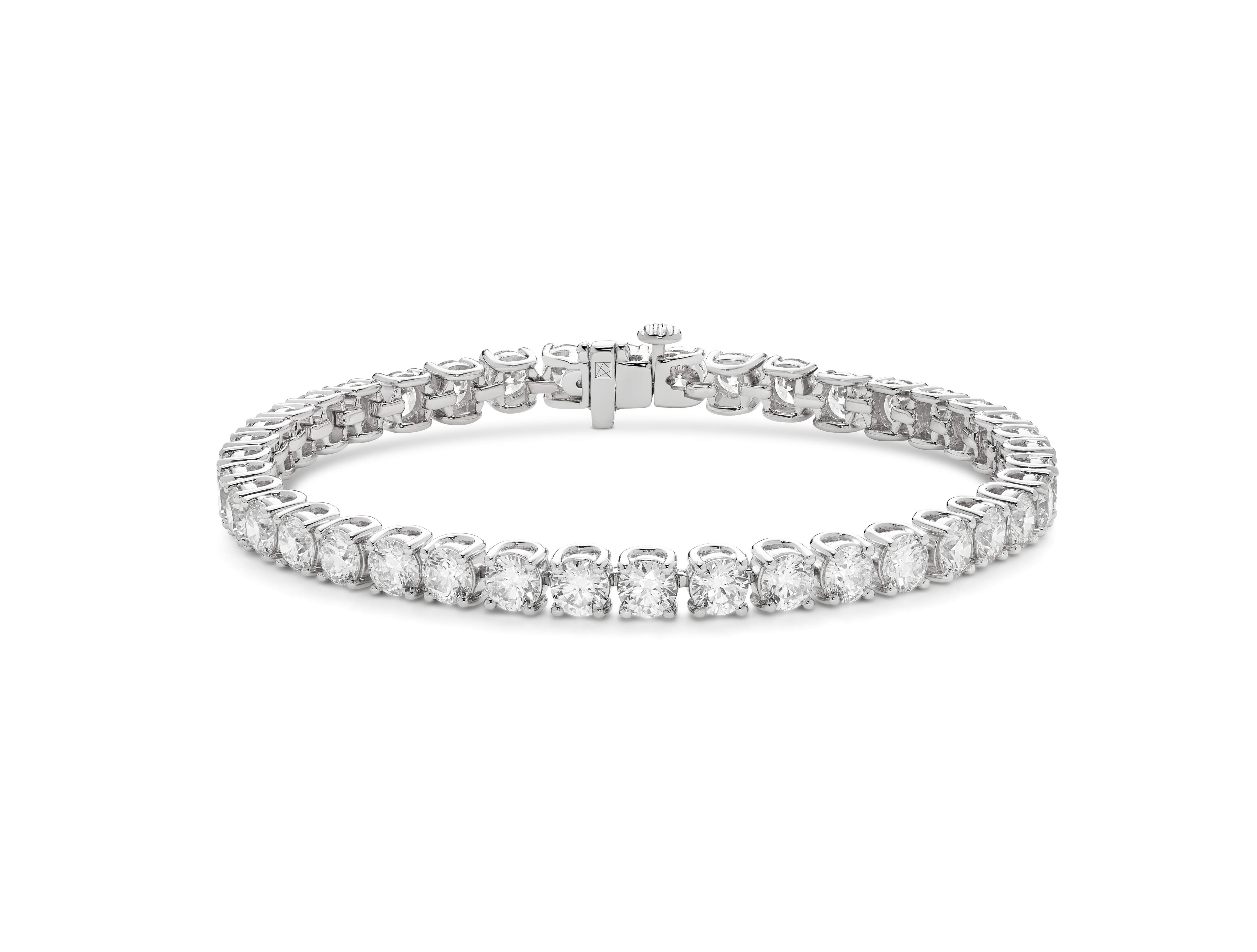 Lab-Grown Diamond Large Tennis Bracelet - G/H color, 6.5" length | White