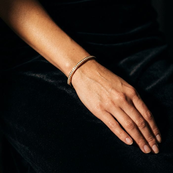 Diamond Bangle, worn