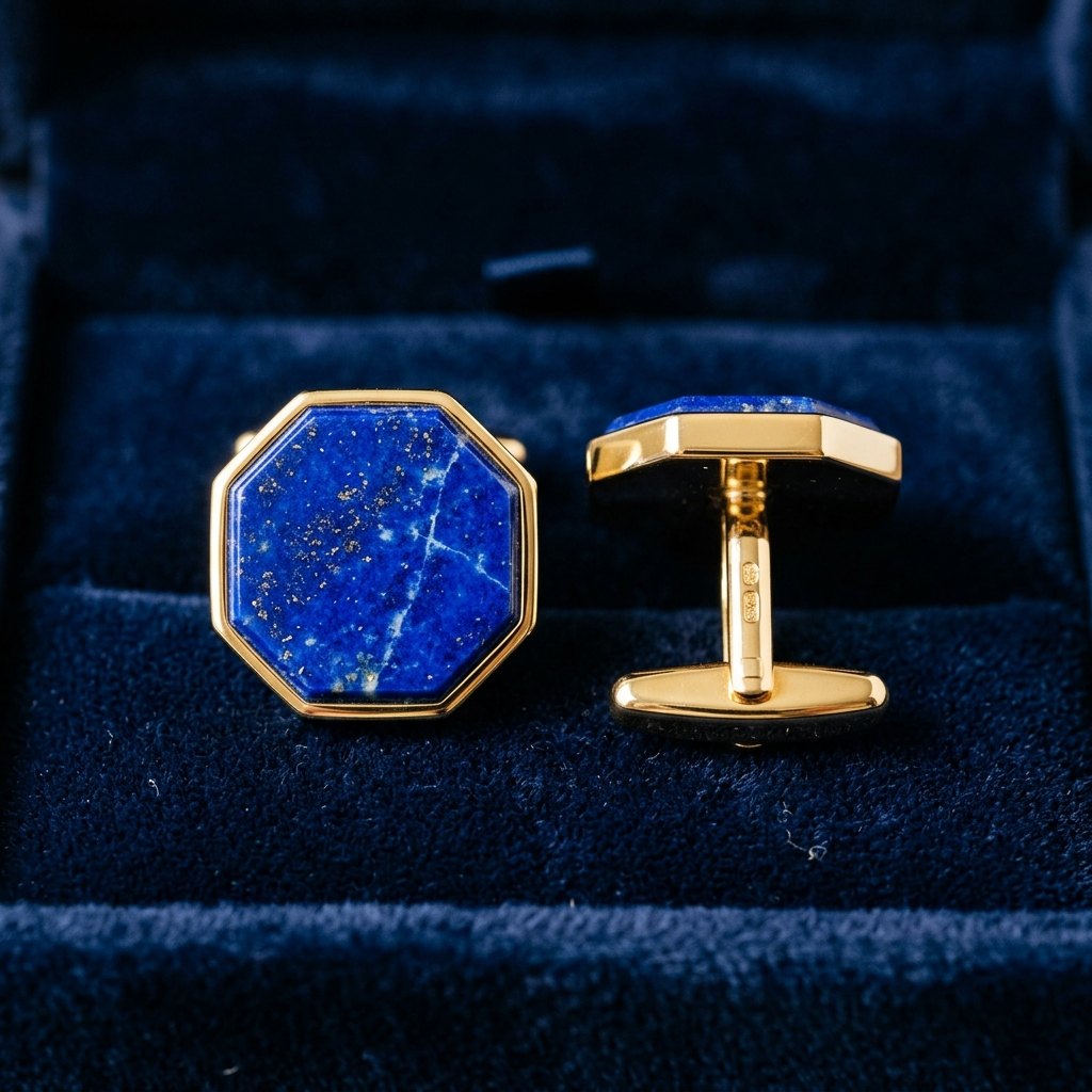 The Lapis Octagon, worn