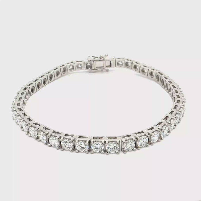 9.0ct Lab-Grown Diamond Tennis Bracelet in 14k Gold E VS1 Clarity