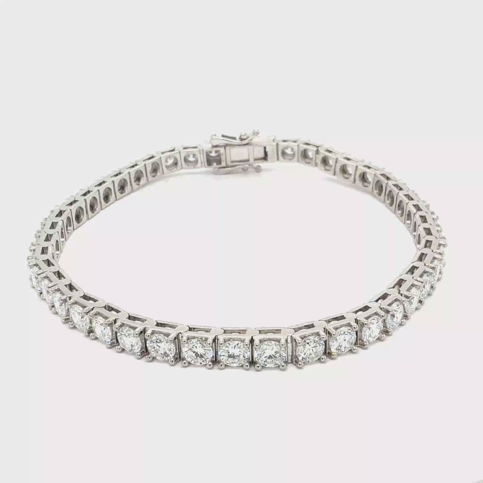 9.0ct Lab-Grown Diamond Tennis Bracelet in 14k Gold E VS1 Clarity