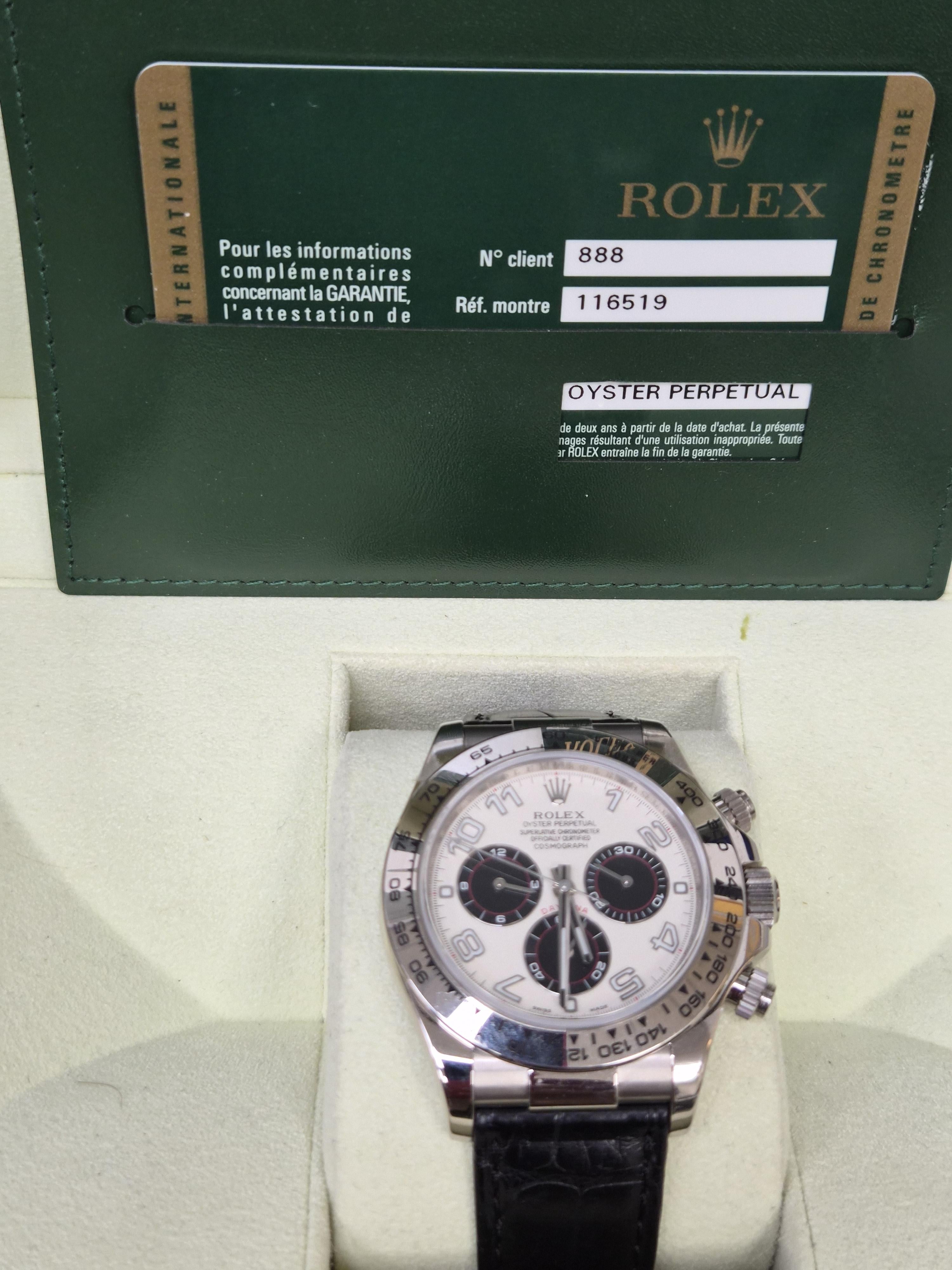 Rolex Oyster Perpetual 116519 Men's Watch 18k Gold 40mm 2020