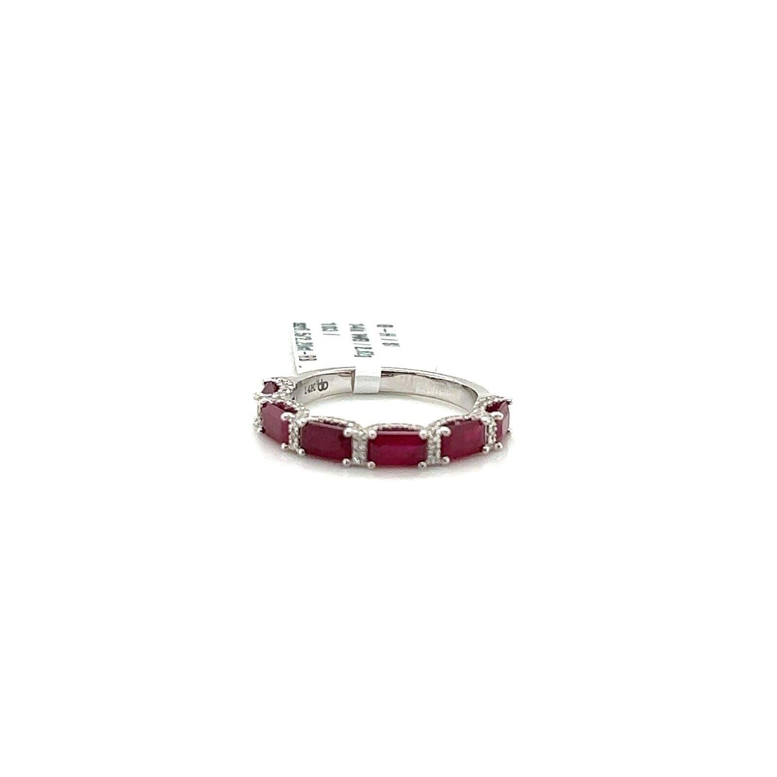 Ruby Hudson half band eternity ring