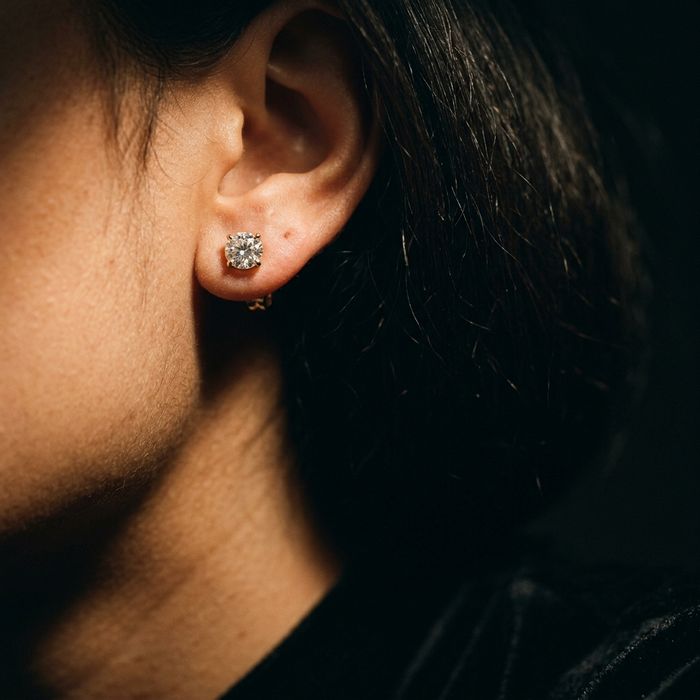 Diamond Studs, worn